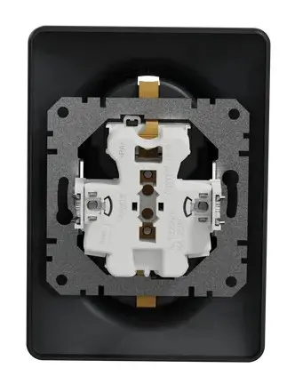 Двойная розетка Schneider Electric Sedna Design с заземлением и шторками черная SDD314221 - фото №3 Двойная розетка Schneider Electric Sedna Design с заземлением и шторками черная SDD314221 - фото №3