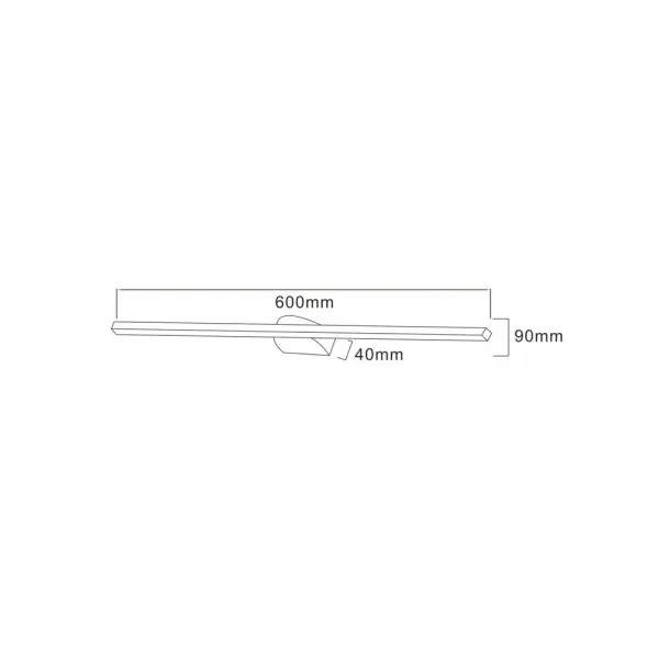 Бра, настенный светильник Zuma Line W89551-60BK Arvi LED 1x20W 4000K 2400Lm IP20 черный (5905316636477) - фото №1
