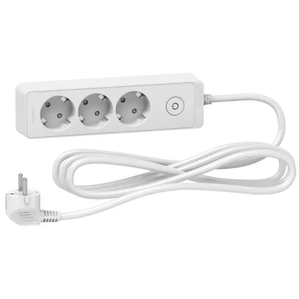 Трехместный удлинитель Schneider Electric ST9433W (3м) белый Трехместный удлинитель Schneider Electric ST9433W (3м) белый
