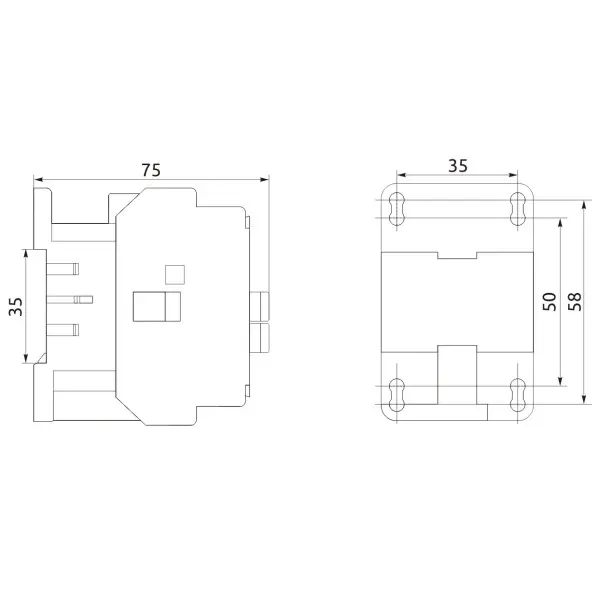 Контактор Promfactor FC-1/18А 1NO AC24В (FC10018024) - фото №2