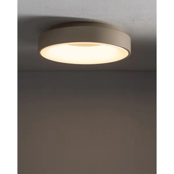 Світильник стельовий Nowodvorski 12363 Nikki Round LED 1x32W 3000K 2700Lm IP20 бежевий - фото №1
