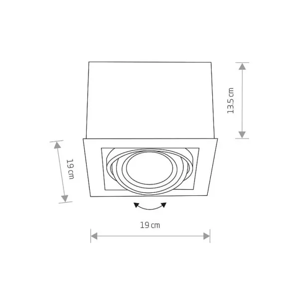 Точечный светильник Nowodvorski 9495 Box GU10, ES111 1x15W IP20 Черный - фото №1