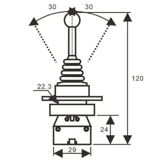 Кнопка-маніпулятор з фіксацією TOSUNlux PD2-PА12 NO+NC Ø22мм AC 230/400B (6940151032809) - фото №1 Кнопка-маніпулятор з фіксацією TOSUNlux PD2-PА12 NO+NC Ø22мм AC 230/400B (6940151032809) - фото №1