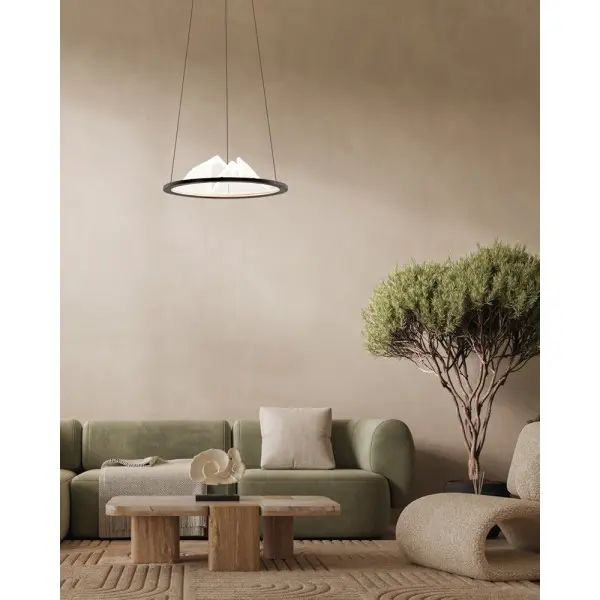 Подвесной светильник, люстра Italux PND-58038-26W-3K Baret LED 1x26W 3000K 900Lm IP20 коричневый - фото №1 Подвесной светильник, люстра Italux PND-58038-26W-3K Baret LED 1x26W 3000K 900Lm IP20 коричневый - фото №1