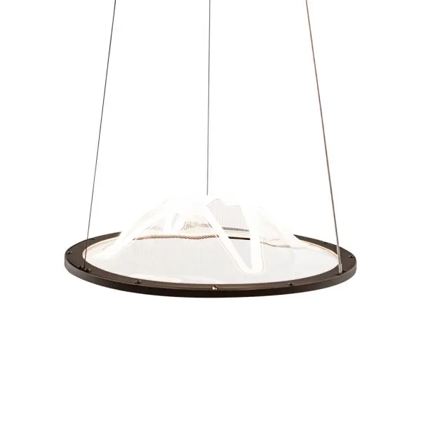 Подвесной светильник, люстра Italux PND-58038-26W-3K Baret LED 1x26W 3000K 900Lm IP20 коричневый - фото №3 Подвесной светильник, люстра Italux PND-58038-26W-3K Baret LED 1x26W 3000K 900Lm IP20 коричневый - фото №3