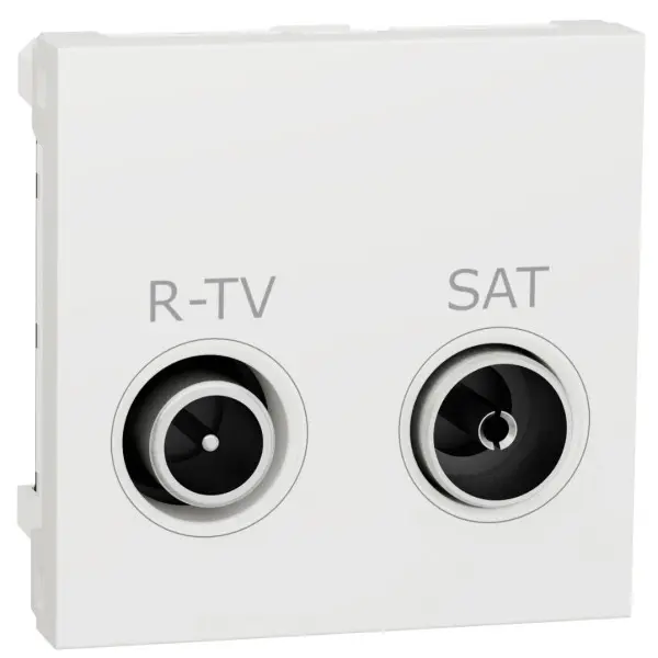 Одинарная розетка Schneider Electric NU345418 R-TV SAT 2М (белая)