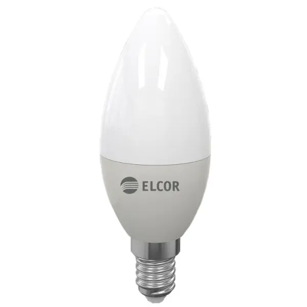Світлодіодна лампа Elcor 534317 Е14 С37 9Вт 4200К Світлодіодна лампа Elcor 534317 Е14 С37 9Вт 4200К