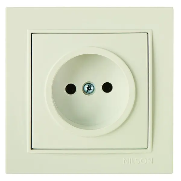 Розетка Nilson Thor кремова 1-на без заземлення ( 27121015 )