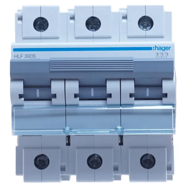 Автоматичний вимикач HLF390S (3p,C,100A) Hager - фото №1