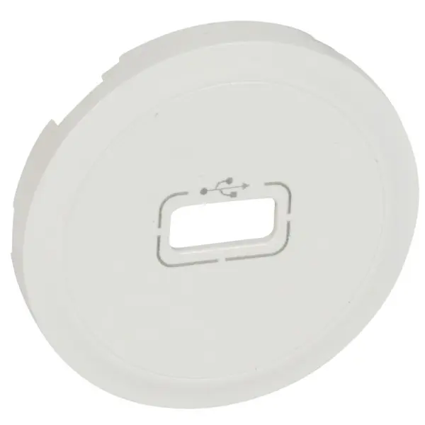 Накладка USB розетки Legrand Celiane (068253) (белый) Накладка USB розетки Legrand Celiane (068253) (белый)