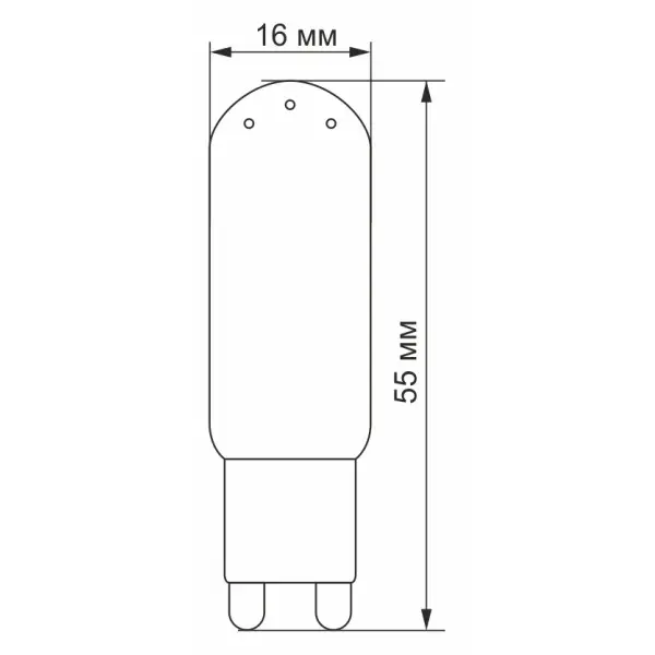 Cиликоновая LED лампа Videx G9S G9 4Вт 4100K (VL-G9S-04224) - фото №1