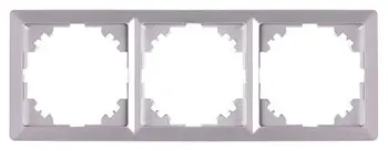 Рамка 3-местная E.Next e.lux.10064L.3.fr.aluminium алюминий (ins0040091)