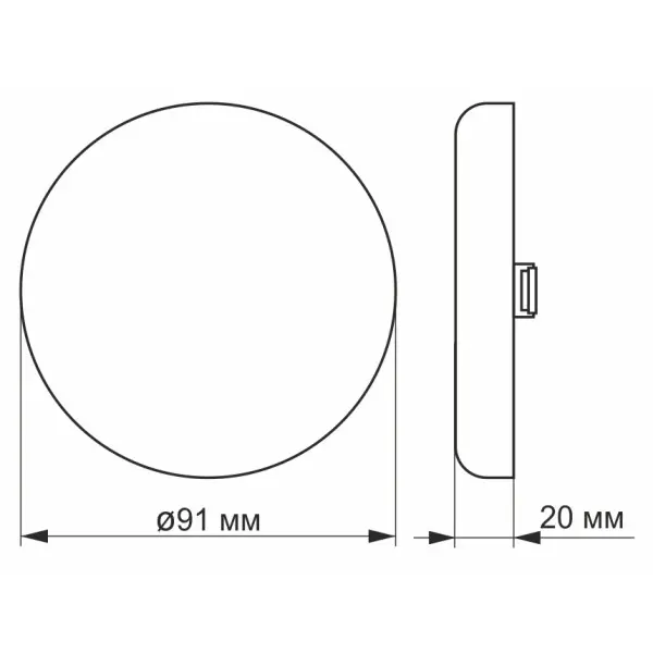 Безрамочный светильник Videx VL-DLFR-094 9Вт 4100K круглый - фото №2