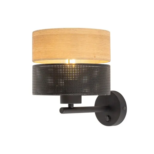 Бра, настенный светильник TK Lighting 6539 Nicol E27 1x15W IP20 черный - фото №4