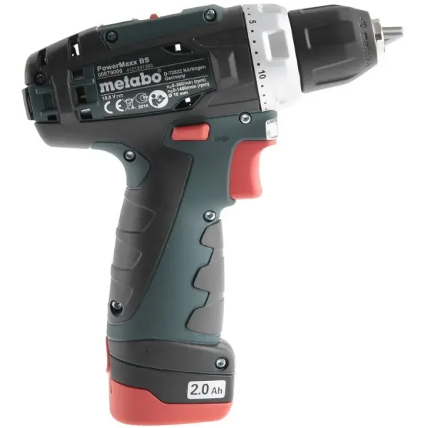 Аккумуляторная дрель шуруповерт Metabo 600079550 PowerMaxx BS 10.8В 2x2Ач с/у в сумке - фото №3 Аккумуляторная дрель шуруповерт Metabo 600079550 PowerMaxx BS 10.8В 2x2Ач с/у в сумке - фото №3