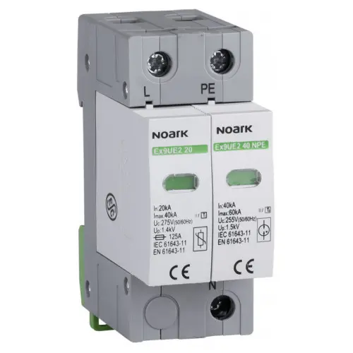 УЗИП NOARK Ex9UE2 20 2 (C) 40кА 275В AC 1P+N (103349) УЗИП NOARK Ex9UE2 20 2 (C) 40кА 275В AC 1P+N (103349)