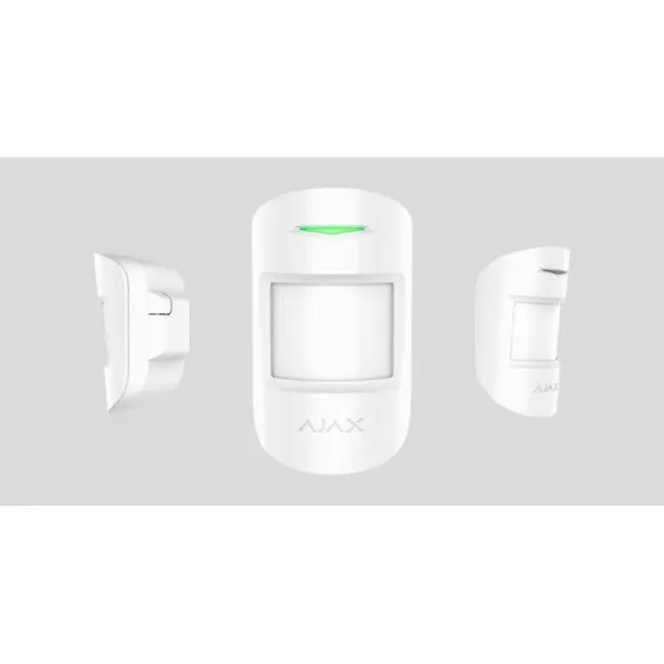 Бездротовий датчик виявлення руху Ajax 1151 MotionProtect Plus white (PIR-сенсор та мікрохвильовий датчик) - фото №2 Бездротовий датчик виявлення руху Ajax 1151 MotionProtect Plus white (PIR-сенсор та мікрохвильовий датчик) - фото №2