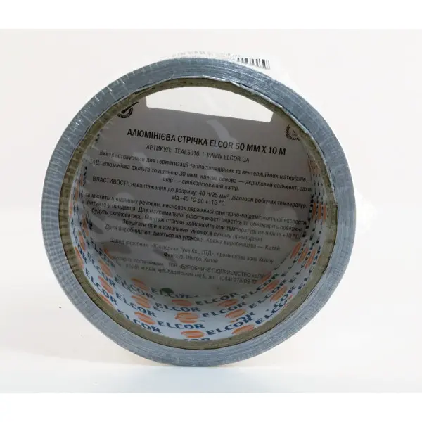 Алюмінієва стрічка Elcor 40206781 TEAL5010 50мм (10м) - фото №1 Алюмінієва стрічка Elcor 40206781 TEAL5010 50мм (10м) - фото №1