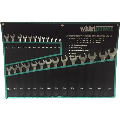 Набір комбінованих ключів Whirlpower 1242-1-G26 (23238) 6-32мм (26шт. в чохлі)