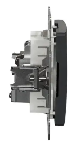 Кінцева TV-розетка 4 дБ Schneider Electric Sedna Design & Elements чорна SDD114471 - фото №2