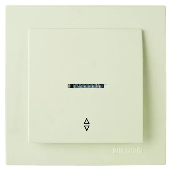 Выключатель Nilson Touran кремовый 1кл проходной с подсветкой ( 24121008 )