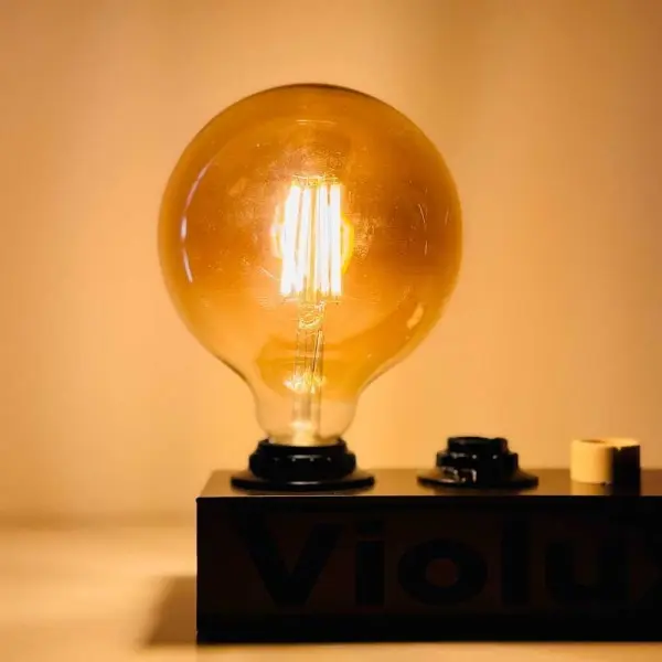 Лампа LED FILAMENT G125 12W E27 2200K VIOLUX ( 835012 ) - фото №2