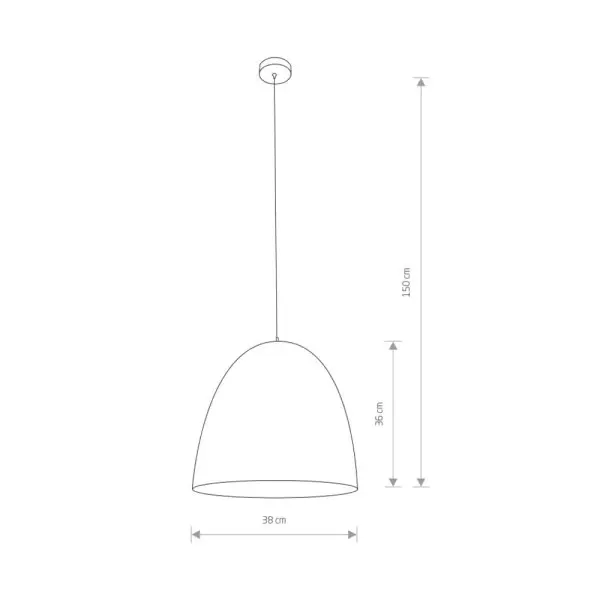Підвісний світильник, люстра Nowodvorski 10323 Egg M E27 1x40W IP20 Білий - фото №1
