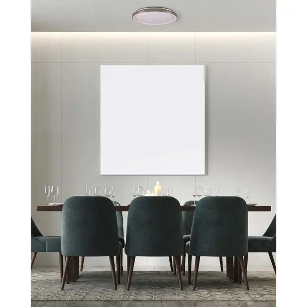 Люстра с пультом светодиодная, потолочный светильник Goldlux 331878 Grazyna LED 1x48W 3000K/4000K/6000K 5300Lm IP44 серая - фото №1