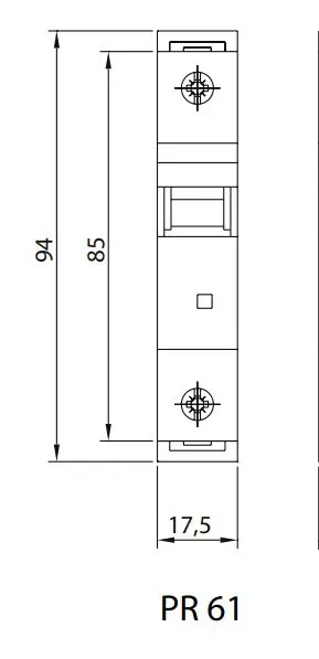 Однополюсный автомат SEZ 61 D 40А (PR61D40А) - фото №3