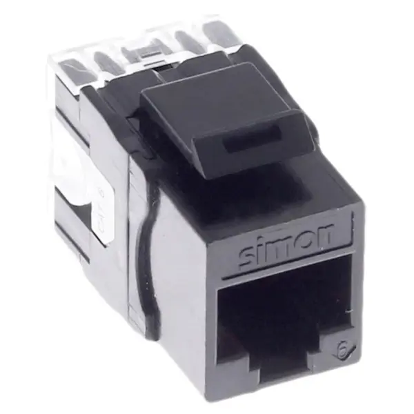 Модуль Kontakt Simon Simon 54 Premium CJ645U RJ45 UTP cat6 типа Keystone Модуль Kontakt Simon Simon 54 Premium CJ645U RJ45 UTP cat6 типа Keystone