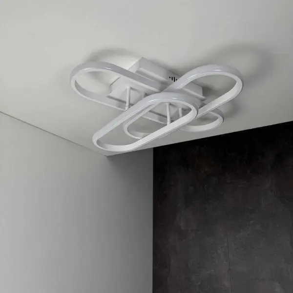 Светильник LED smart DIOR+пульт 90W 3000-5000K IP20 квадрат белый Violux ( 220925 )