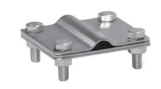 З'єднувач DKC NG3115 для стрижня Ø16 та прута Ø8-10мм 25x4мм із сталі гарячого цинкування