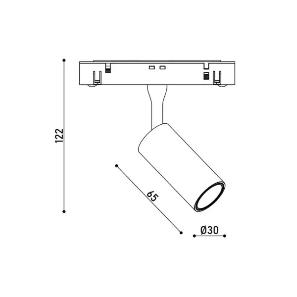 Магнітний трековий світильник Kloodi KDMG-SPOT30 3W 4K WH LED 240Lm IP20 білий - фото №3