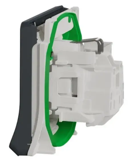 Розетка Schneider Electric MUR36134 с з/к и шторками IP55 (черный) - фото №2