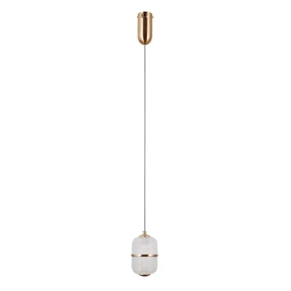 Подвесной светильник, люстра Italux PND-34375-1-HBR Alani LED 1x6W 3000K 588Lm IP20 золотой