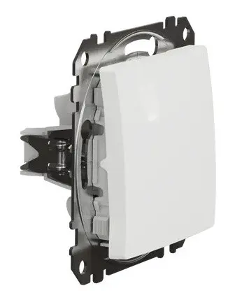 Кнопочный выключатель Schneider Electric Sedna Design & Elements белый SDD111111 - фото №1