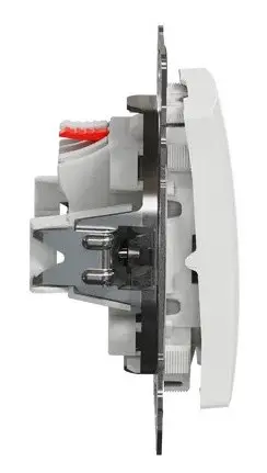 Кнопочный выключатель Schneider Electric Sedna Design & Elements белый SDD111111 - фото №2
