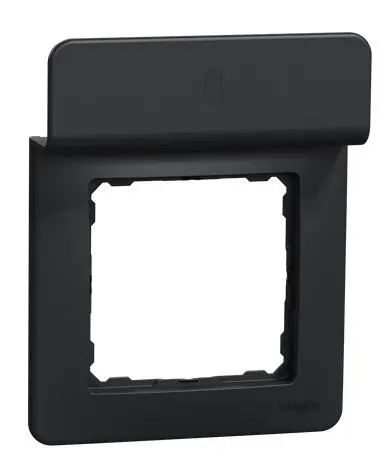 Рамка Schneider Electric Sedna Design с подставкой для мобильного черная SDD314809