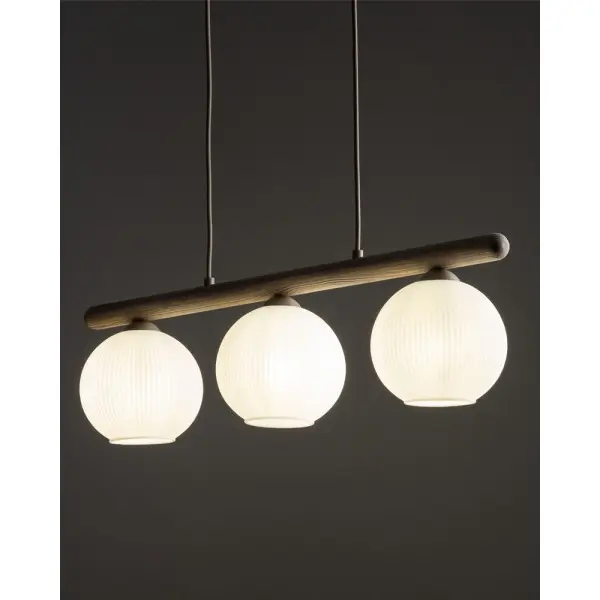 Подвесной светильник, люстра TK Lighting 11079 Virlo E14 3x10W IP20 бежевый - фото №1