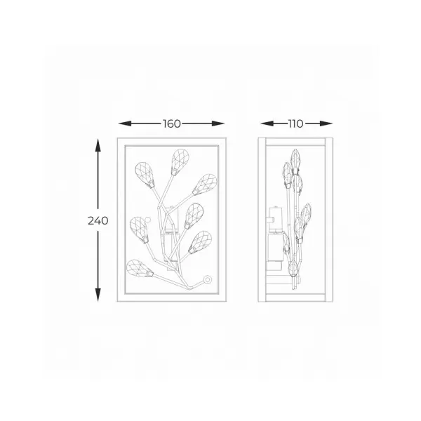 Бра, настенный светильник Zuma Line W0578-01A-B5TF Spring G9 1x33W IP20 Bk - фото №1 Бра, настенный светильник Zuma Line W0578-01A-B5TF Spring G9 1x33W IP20 Bk - фото №1
