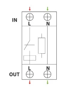 Реле контролю напруги та струму Аско-Укрем RKV 2P 63А - фото №2