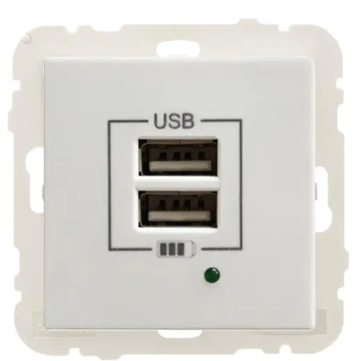 Розетка Logus 45439 TBR USB Charger type «A» 2А белая