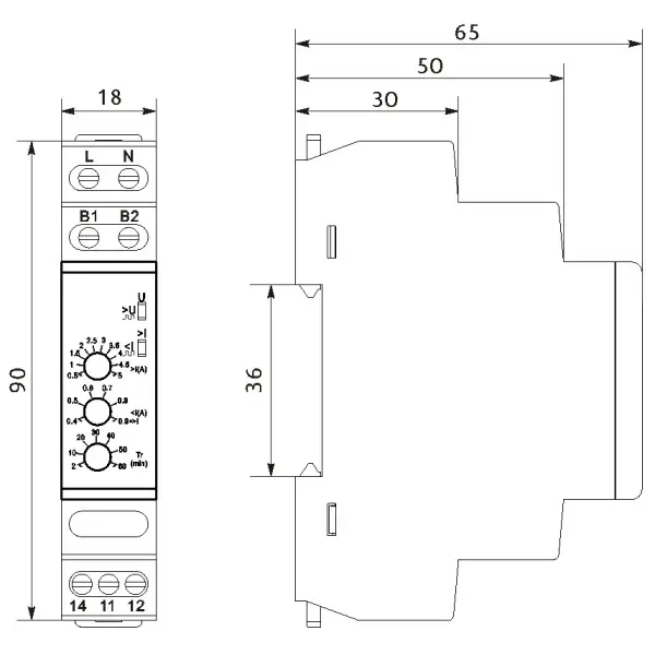 Реле захисту насоса Promfactor FRD311 220В - фото №1