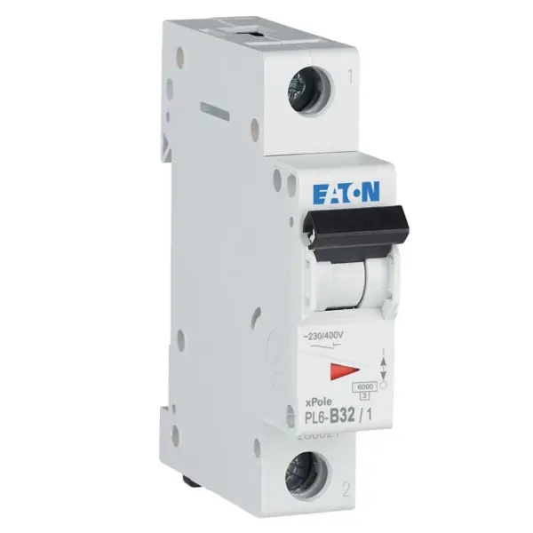 Автоматичний вимикач Eaton PL6-B32/1 6кА 32A