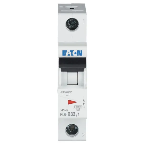 Автоматичний вимикач Eaton PL6-B32/1 6кА 32A - фото №1