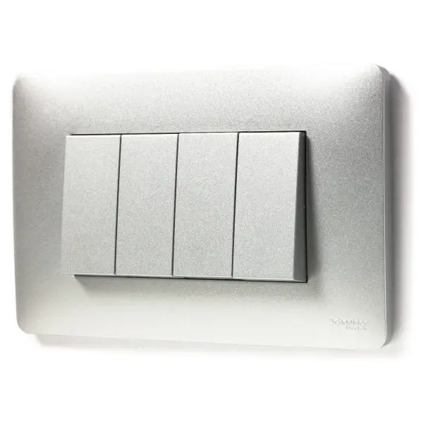 Одноклавишный переключатель Schneider Electric NU310330 (схема 6) 10А 1М (алюминий) - фото №1