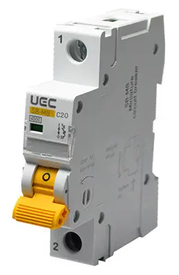 Автоматичний вимикач UEC SB-M8 1P 20A C 4,5кA (MCB45-1-020-C)