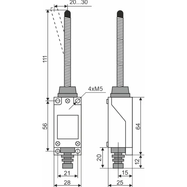 Конечный выключатель Promfactor FLS15M9101P65 - фото №2 Конечный выключатель Promfactor FLS15M9101P65 - фото №2