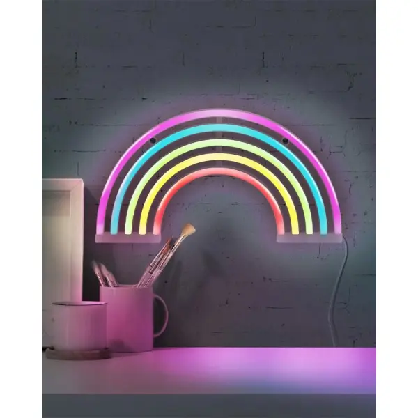 Бра, настенный светильник Goldlux 327130 Neon Rainbow LED 1x3W IP20 белый - фото №1 Бра, настенный светильник Goldlux 327130 Neon Rainbow LED 1x3W IP20 белый - фото №1
