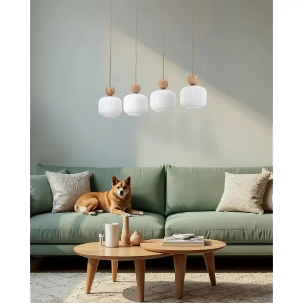 Підвісний світильник, люстра TK Lighting 11051 Ballo E14 4x10W IP20 бежевий - фото №1 Підвісний світильник, люстра TK Lighting 11051 Ballo E14 4x10W IP20 бежевий - фото №1